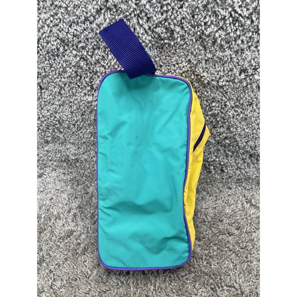 Vintage Original Multi Color 80s 90s Shaving Traveling Bag Colorful Rare - Picture 6 of 12
